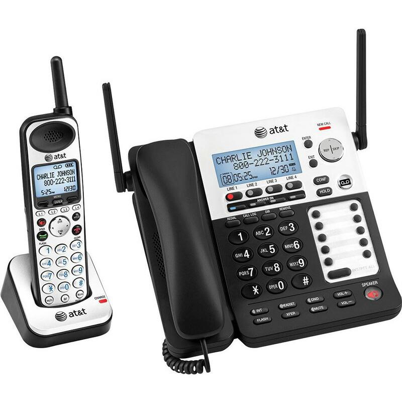 4番号の複数回線をこれ1台で 留守電話機能付きコードレス電話機 盗聴  