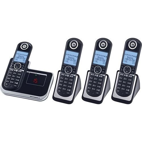 Motorola ブルーLCDディスプレイ モトローラーデジタルコードレスフォン 盗聴がされ難く、クリアな音声通話が可能なDECT6.0採用