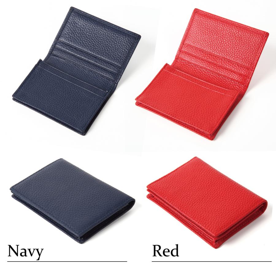 名刺入れ 本革 名刺 カードケース カード 大容量 レザー シボ加工 マチ付 二つ折りプレゼント メンズ レディース ビジネス 就職 送料無料 |  | 13