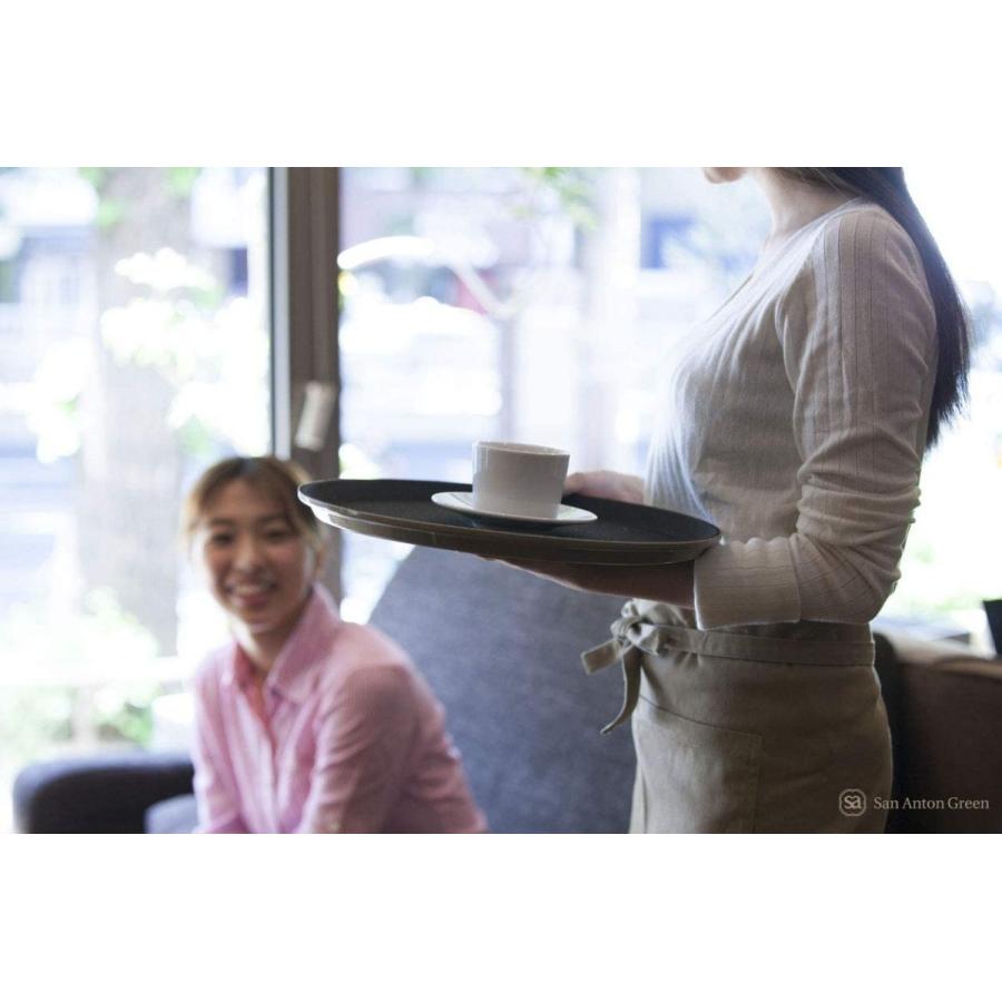 滑らない お盆 トレンチトレー（トレンチ トレー） 35cm ブラウン 3枚