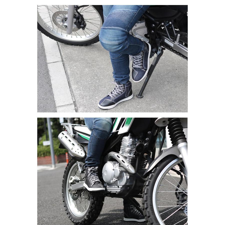 レディースライディングシューズ バイク用 カジュアル デニム レディースライディングシューズ バイク用 カジュアル デニム