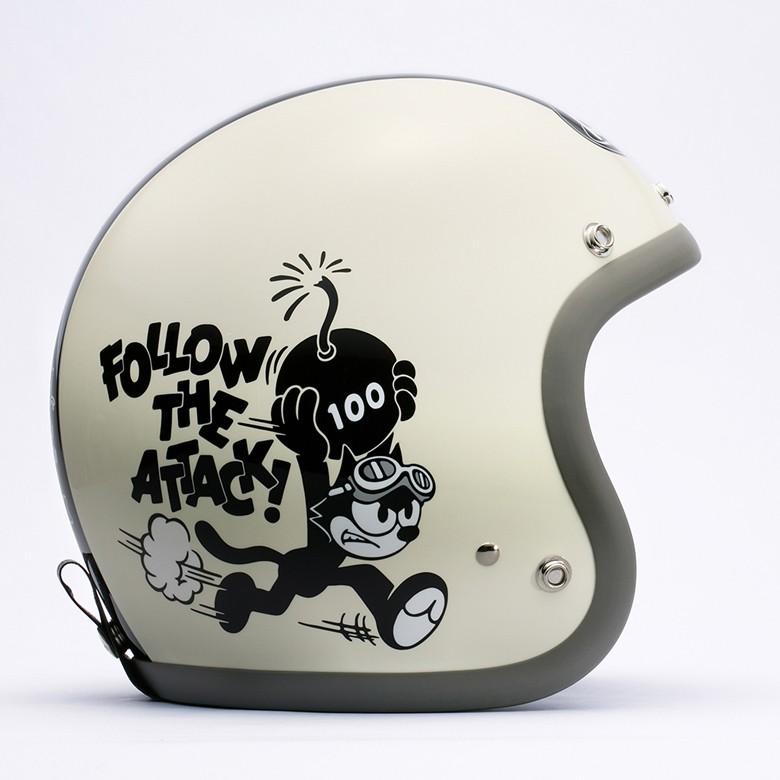 バイク用品ヘルメット キャラクター 通勤 通学 街乗り 白 黒 ブコbaby Buco フィリックス フォロ ザアタック Baby Buco Felix Follow The Attack 取寄品 Baico レディースバイク用品店バイコ 通販 Yahoo ショッピング