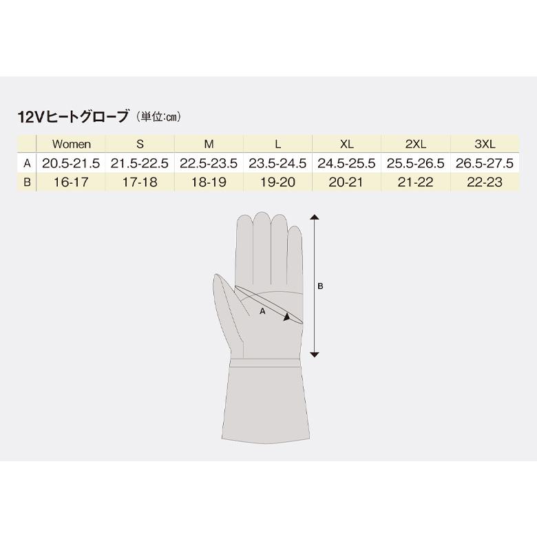 【在庫有り】【特価】レディース電熱バイクグローブ HEAT MASTER(ヒートマスター) 12VヒートグローブTYPE-1 5100007 手袋 電熱 防寒   秋冬 女性用｜ladies-baico｜03