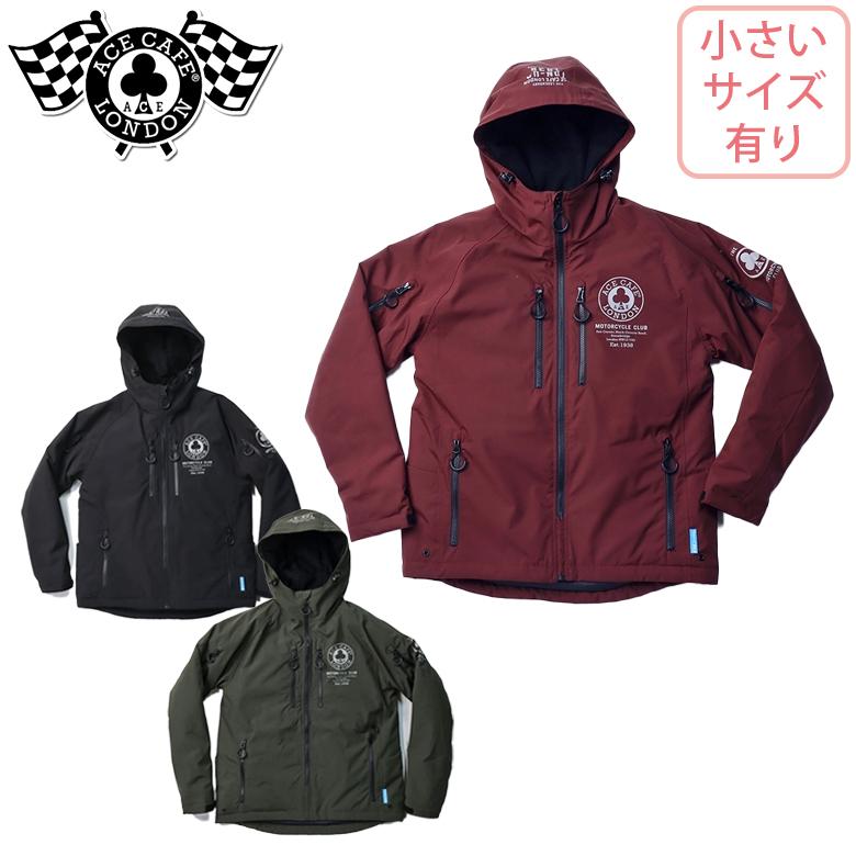 ACE CAFE LONDON フード付きジャケット XL エースカフェロンドン 2023 秋冬 防風ジャケット バイク ウェア