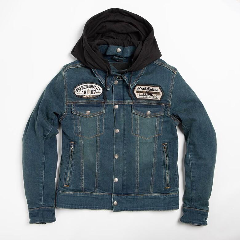 デグナー レディース デニムジャケット バイク 【XL追加決定☆】レディースフード付きデニムジャケット