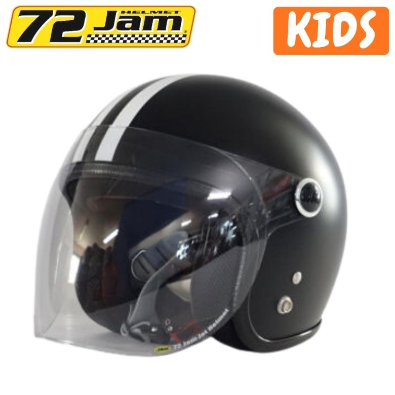 バイクへルメット 72JAM ナナニージャム キッズヘルメット BLACK HAWK