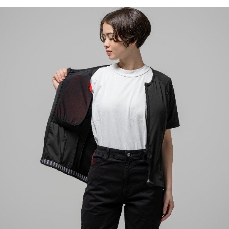 ✴️ロッソスタイルラボ レディースインナープロテクター　半袖　黒　M レディースインナープロテクター ROSSO STYLELAB ロッソスタイル