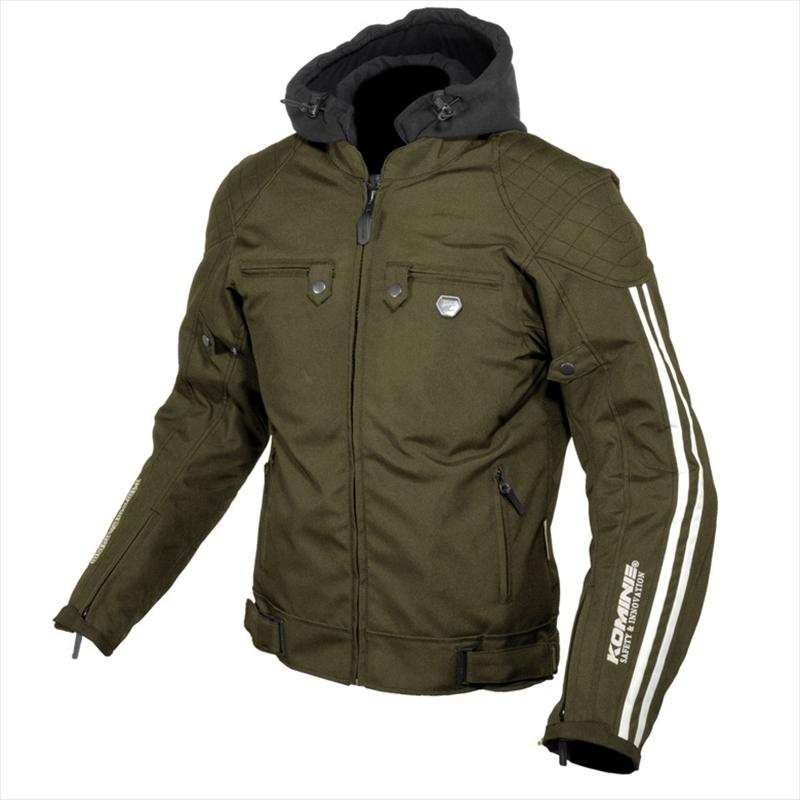バイク ウェア コミネ JK-614 P.Wパーカ Olive M 07-614 取寄品
