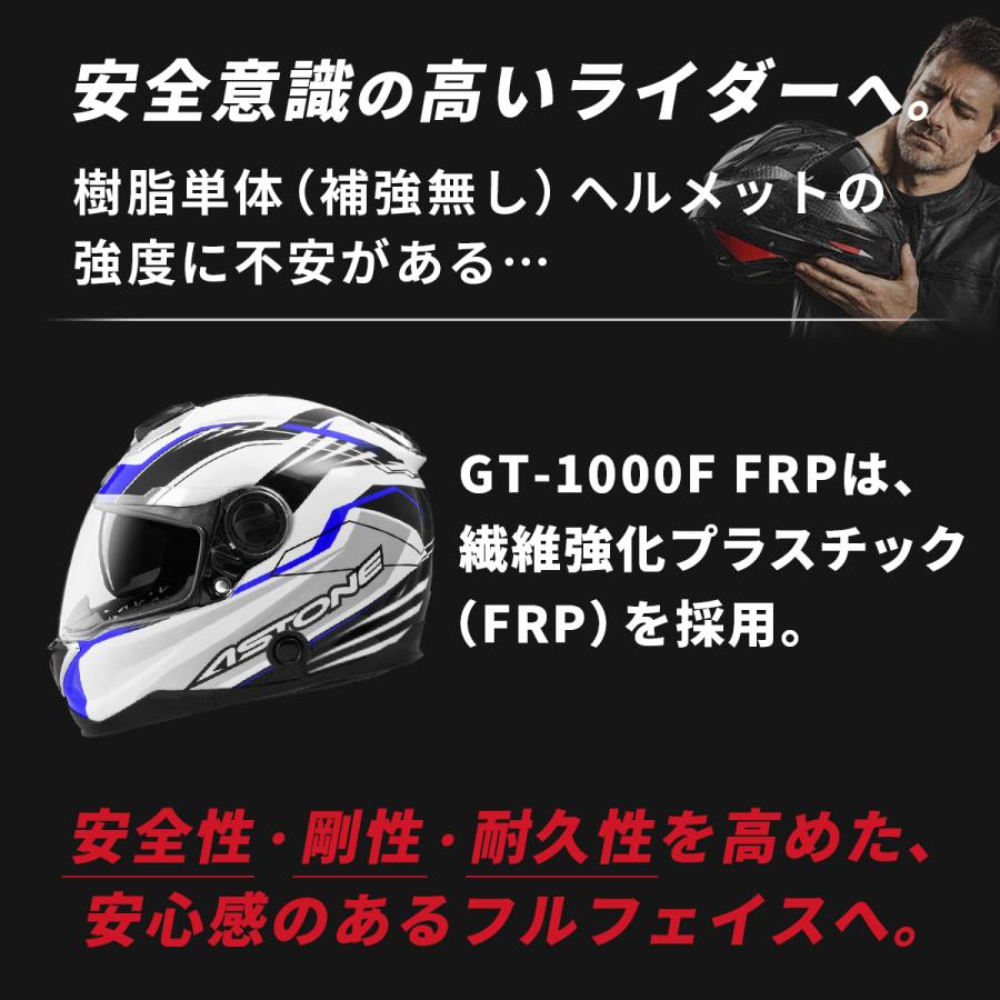 バイクヘルメット ASTONE アストン FRPフルフェイスヘルメット GT