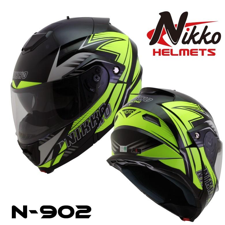 日本全国送料無料 バイクヘルメット Nikko Helmet N 902 Black Yellow システムヘルメット バイク 蛍光 ヘルメット 防寒 カッコいい オシャレ セール 珍しい Www Fenanza Id