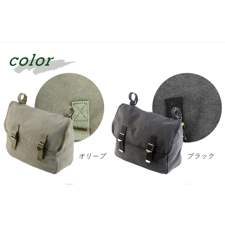 バイクバッグ サイドバッグ ショルダーバッグ 2way ビンテージ おすすめ 黒 茶 カーキ 白 ディンマーケットキャンバスサドルバッグ Canvas Saddle Bag 取寄品 Hb レディースバイク用品店バイコ 通販 Yahoo ショッピング
