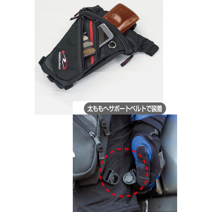 バイク用品バッグ ホルスターバッグ レッグバッグ ROUGH&ROAD ラフ