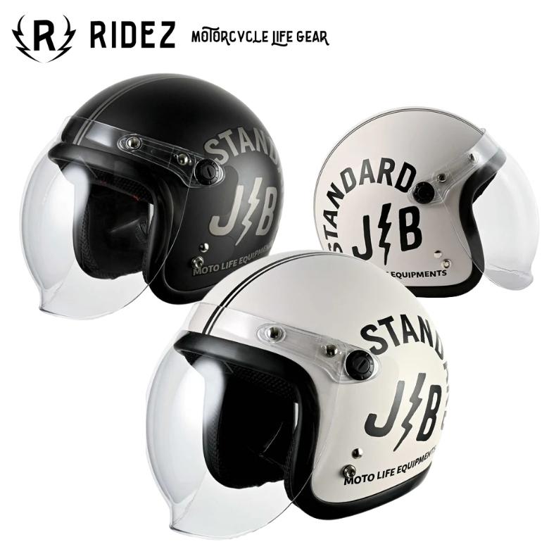 RIDEZ ライズ ヘルメット ジェット オートバイ RIDEZ ライズ バイク用ジェットヘルメット JB HELMET