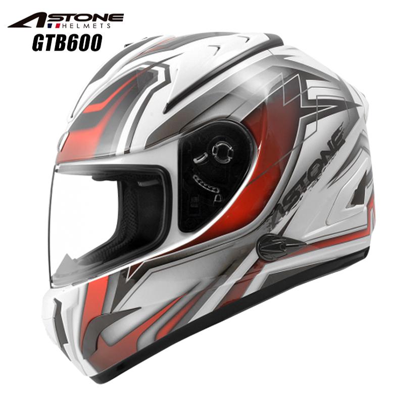バイクヘルメット フルフェイス グラフィック インナーシールド装備 通気 換気 おすすめ 人気 Astone アストン Gtb600 ホワイト Ii66レッド Zk レディースバイク用品店バイコ 通販 Yahoo ショッピング