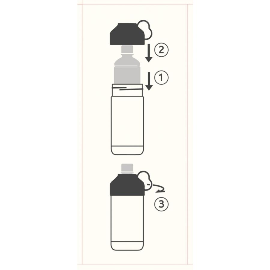 ペットボトルクーラー 暑さ対策 熱中症対策  Be-SIDE ビーサイド ペットボトルを入れるだけ 直飲み ペットボトル保冷｜ladies-logi｜08