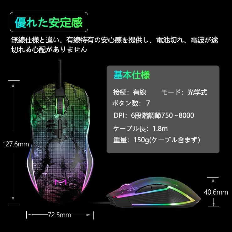 ゲーミングマウス 光学式 Usb有線 全身多種rgbイルミネーション搭載 7色rgbライト Dpi6段階調節可能 高精度ターゲティング 左右利き使用対応 M625a 未来link 通販 Yahoo ショッピング