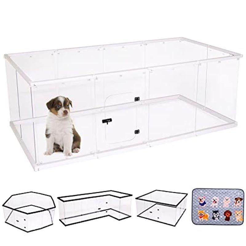 アウトレット売れ筋 Roseei ペットサークル 透明パネル ペットフェンス 人気 犬 サークルケージ 自由組み立て カタチ変更可 犬ケージ 全成長期使用可 I 直販正規 Ssl Daikyogo Or Jp