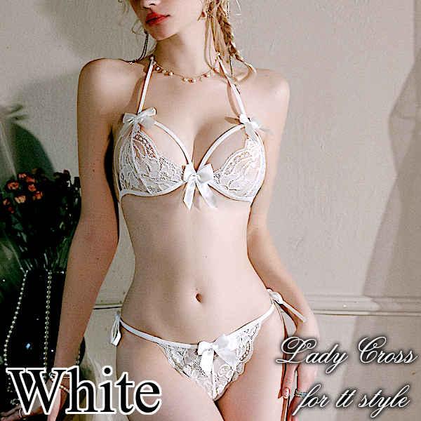 セクシーランジェリー ブラ＆ショーツ ブラジャー シースルー ブラ ショーツ セット 紐パン 花柄レース 下着 レディース インナー 三角ブラ 過激 3カラー |  | 08