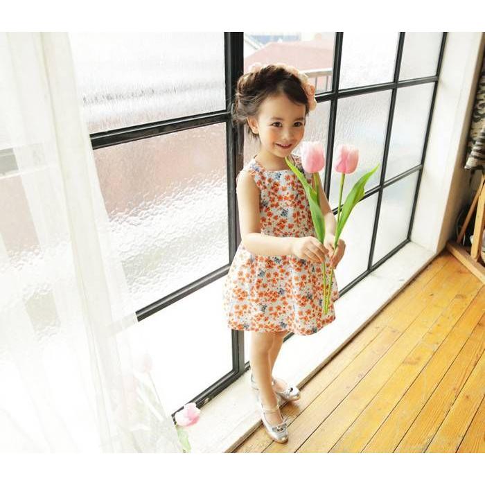 女の子 キッズ こども ジュニア ノースリーブ ワンピ ワンピース 夏 子ども 子供服 春 花柄 4年保証 子供服