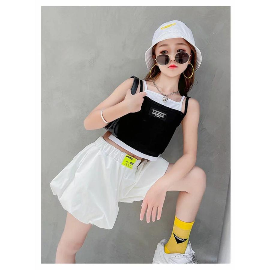 キッズ ダンス衣装 蛍光色 へそ出し タンクトップ パフパンツ ネオンカラー セットアップ ガールズ ヒップホップ ジャズダンス チア 韓国 演出服 応援団 練習着 :jx0421b0200:LadyManz 通販 蛍光色 女の子 ダンス 衣装 キッズ セットアップ キャミソール トップス へそ出し タンクトップ パフパンツ ネオンカラー ガールズ ヒップホップ ジャズダンス チアダンス 韓国 演出服 応援団 練習着 2点セット 子供 HIPHOP 発表会 応援団 120 130 140 150 160 170