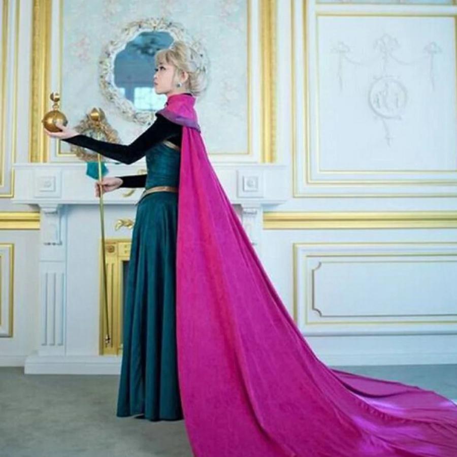 63 Off エルサ アナ ドレス 大人 衣装 戴冠式 雪の女王 コスプレ コスチューム レディース ハロウィン クリスマス Tronadores Com