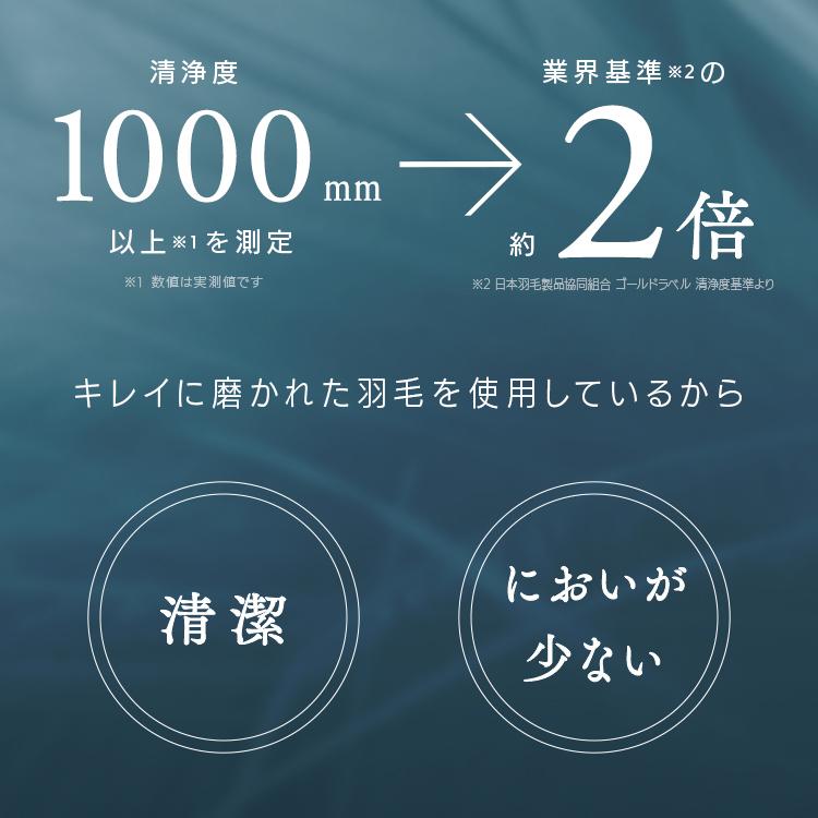 羽毛布団 ダブル 掛け布団 立体キルト 掛布団 羽毛 布団 冬 冬用 暖かい あったか 羽毛ふとん KKF-WD9008-DL アイボリー アイリスオーヤマ｜ladybird6353｜14