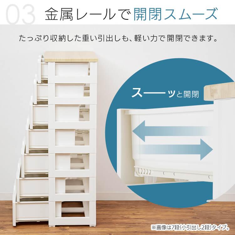 IRIS OHYAMA（アイリスオーヤマ） チェスト 4段 完成品(2個セット