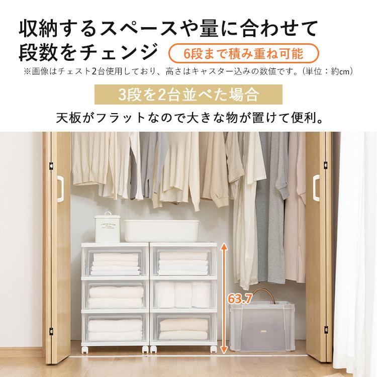 特売 便利 中身見える 服 クローゼット衣類収納ケース3段 2個セット キャスター付 衣替え簡単 透明 シンプル クリア 押入れ 引き出し 爆安プライス Www Iacymperu Org