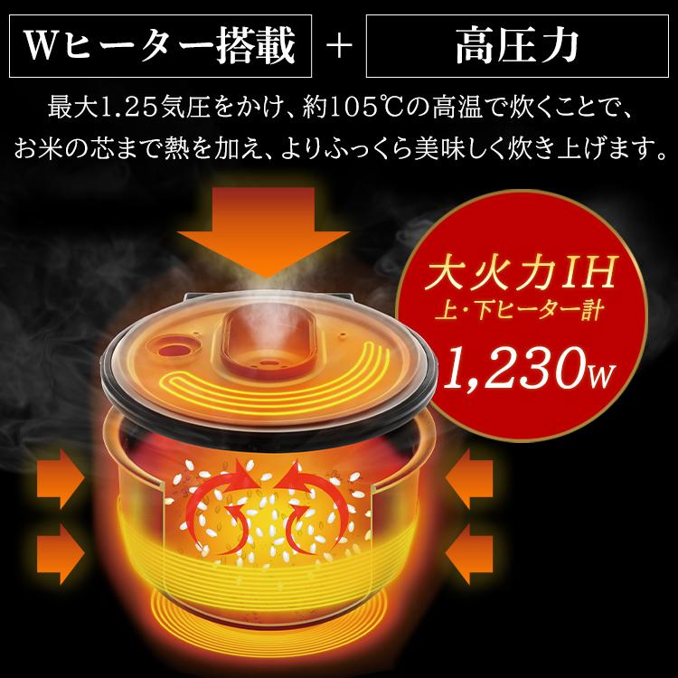 IRIS OHYAMA（アイリスオーヤマ） 圧力IHジャー炊飯器5.5合 KRC-PD50