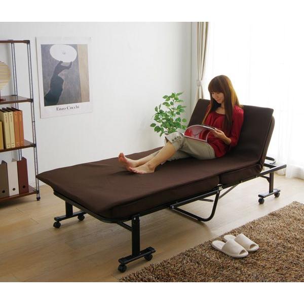 IRIS OHYAMA（アイリスオーヤマ） 折りたたみベッド リクライニング