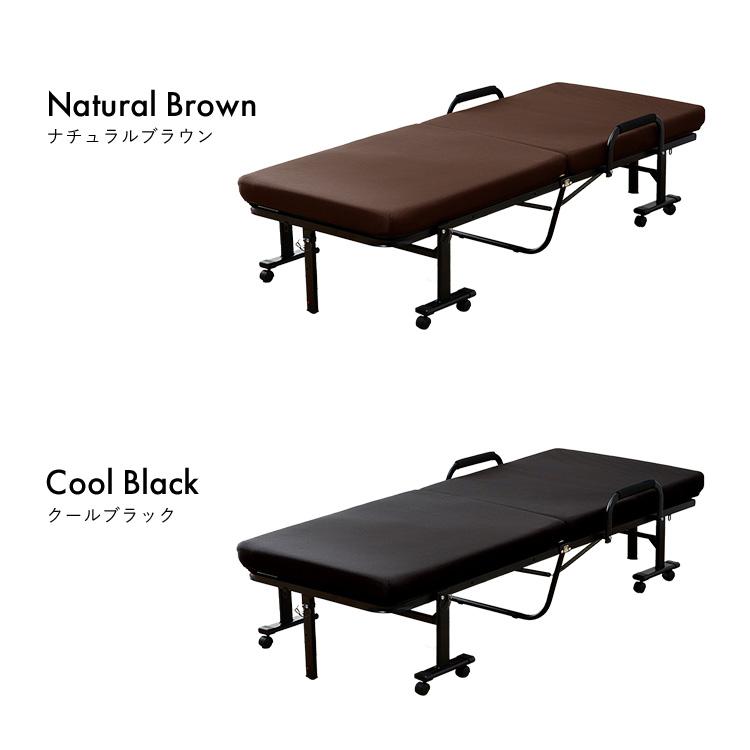 折りたたみベッド リクライニングベッド ベッド ベッドマットレス 組立不要 完成品 高反発 コンパクト おしゃれ リクライニング ハイタイプ OTBSS-KRH | IRIS OHYAMA | 16