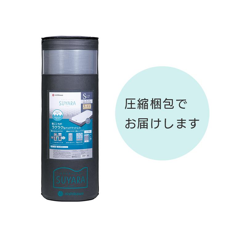 マットレス ダブル 西川 快眠 睡眠 腰痛 不眠 いびき 寝心地 体圧分散 健康サポートベッドマットレス SUYARA ゴールド 246010680-490｜ladybird6353｜17