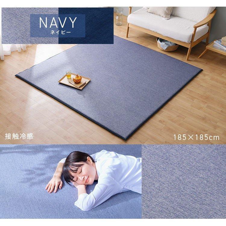 IRIS OHYAMA ラグ 3畳 夏用 厚手 北欧 オールシーズン 冷感 夏