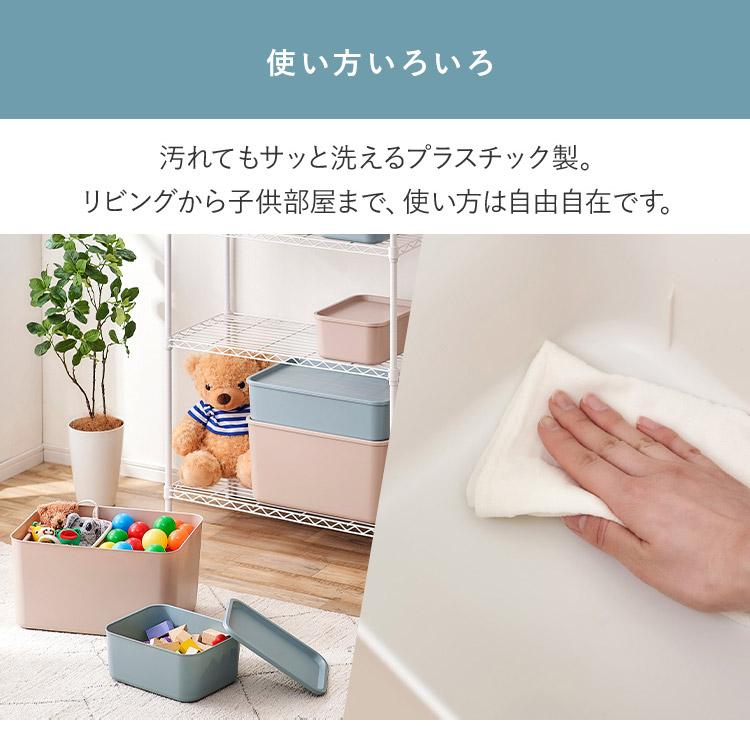 IRIS OHYAMA（アイリスオーヤマ） 収納ボックス 4個 セット ふた付き