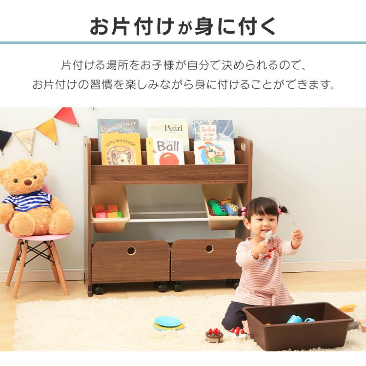 おもちゃ収納 おもちゃ 収納 子供部屋収納 絵本棚 絵本ラック おもちゃ箱 玩具 おしゃれ トイハウスラック 木目調 キャスター付き Sthr 13 アイリスオーヤマ M Ladybird 通販 Yahoo ショッピング