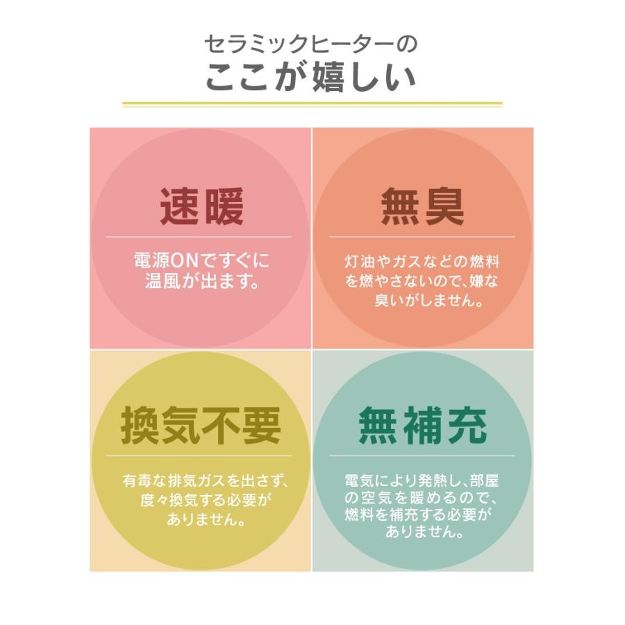 ヒーター セラミックヒーター 電気 電気ストーブ 暖房 ファンヒーター 小型 おしゃれ アイリスオーヤマ 人勧 人感センサー 省エネ PDH-1200TD1-P・W・A｜ladybird6353｜12