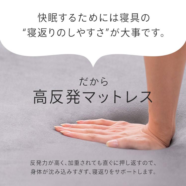 マットレス シングル 新生活 三つ折り 折りたたみ 高反発 腰痛