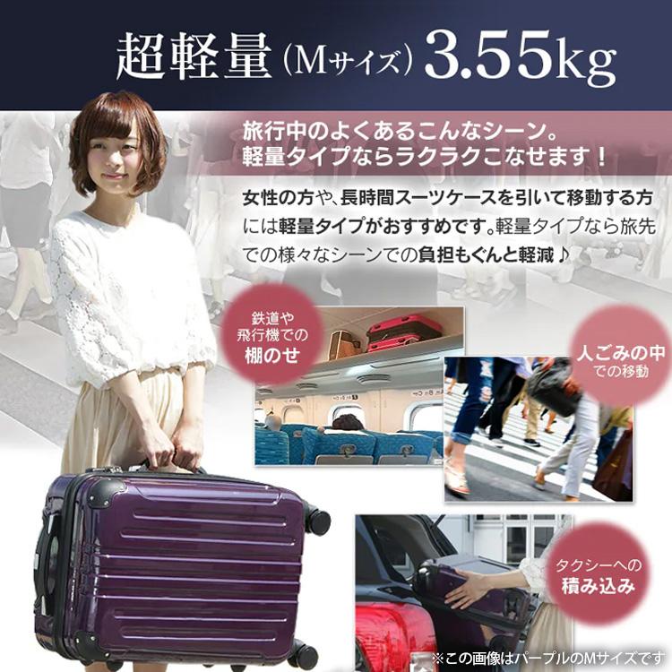 キャリーケース スーツケース M 63L Mサイズ キャリーバッグ 旅行