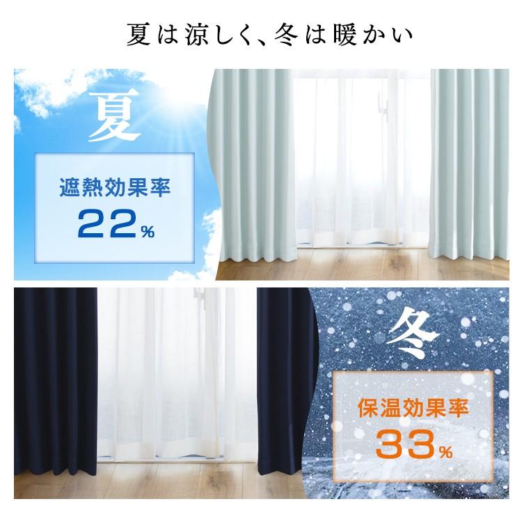 遮光 遮熱 防音 カーテン 幅200×長185 ２枚 カーテン 幅200 丈165〜200 1枚組 遮光 1級 遮光カーテン 洗える