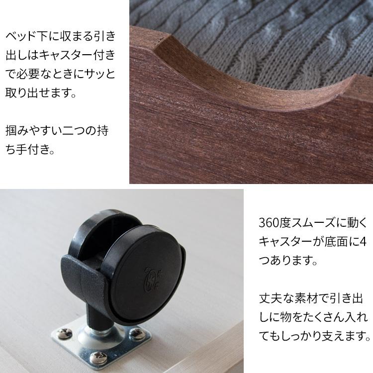 ベッド 収納 ベッド下 ベッド下収納 引き出し 引出し2個セット 収納