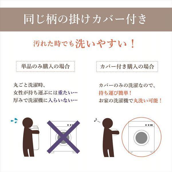 こたつ布団3点セット（こたつ掛布団 こたつ敷布団 こたつカバー）掛布団サイズ205×285cm 「こよみ」 5尺こたつ台適用 洗えるカバー付き (代引不可)(TD)_8
