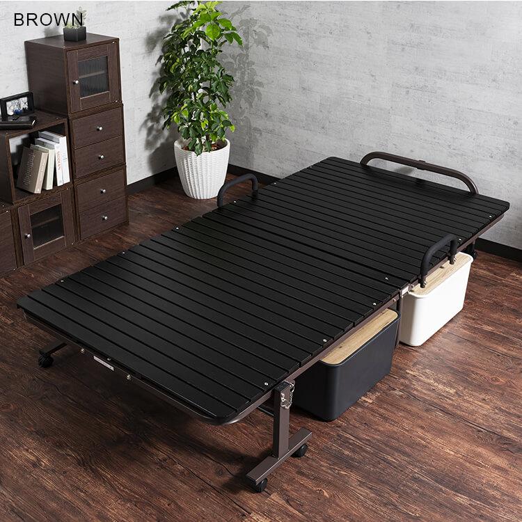 ベッド シングル すのこベッド 折りたたみベッド すのこ