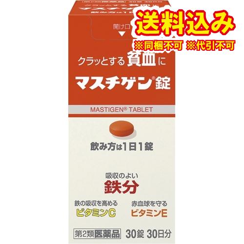 定形外 往復送料無料 第2類医薬品 日本正規品 マスチゲン 30錠