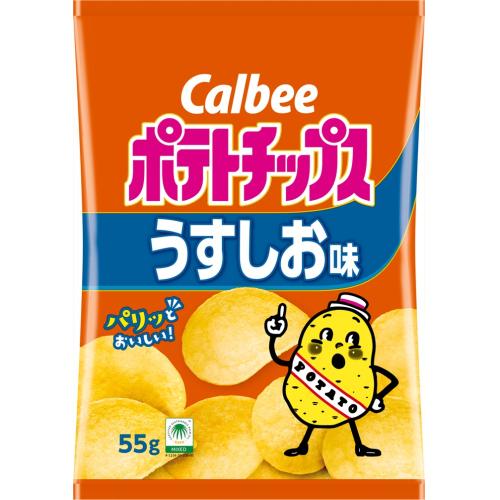 カルビー ポテトチップス うすしお味 55g×16個 : くすりのレデイハート