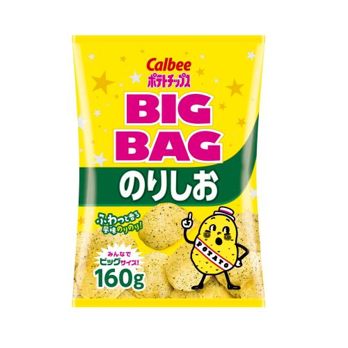 カルビー ビッグバッグ ポテトチップス のりしお 160g×12個 : くすりの