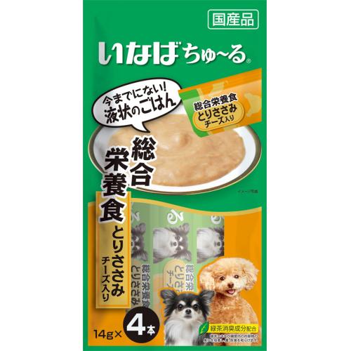 犬用 ちゅ〜る 総合栄養食 とりささみ チーズ入（14g×4本） : くすりの