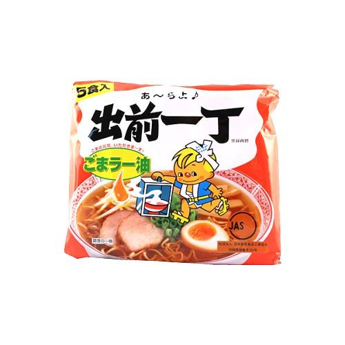 日清 出前一丁 しょうゆ味 5食パック : くすりのレデイ羽島Yahoo!店