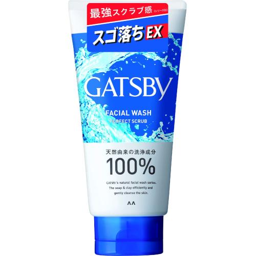4902806470642 【36個入】 ギャツビー フェイシャルWパーフェクトスクラブ 95631【キャンセル不可】 ギャツビー フェイシャルウォッシュ パーフェクトスクラブ 130g
