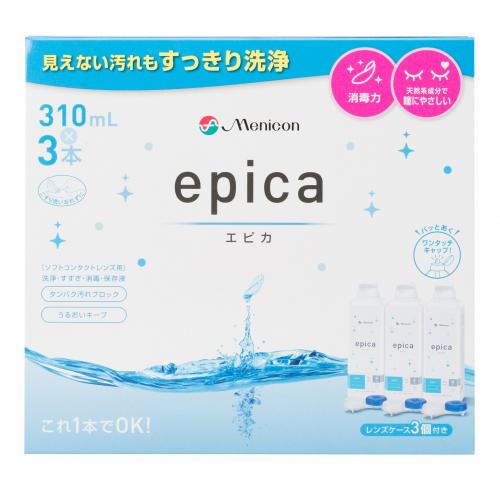 epica ソフトコンタクト洗浄保存液 310ml×20本 メニコン エピカ ソフトコンタクトレンズ用洗浄・すすぎ・消毒・保存液