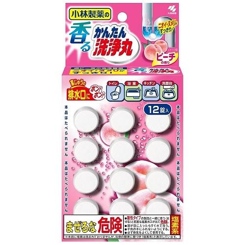 香るかんたん洗浄丸 ピーチの香り 12錠入 : くすりのレデイ Online-Y 